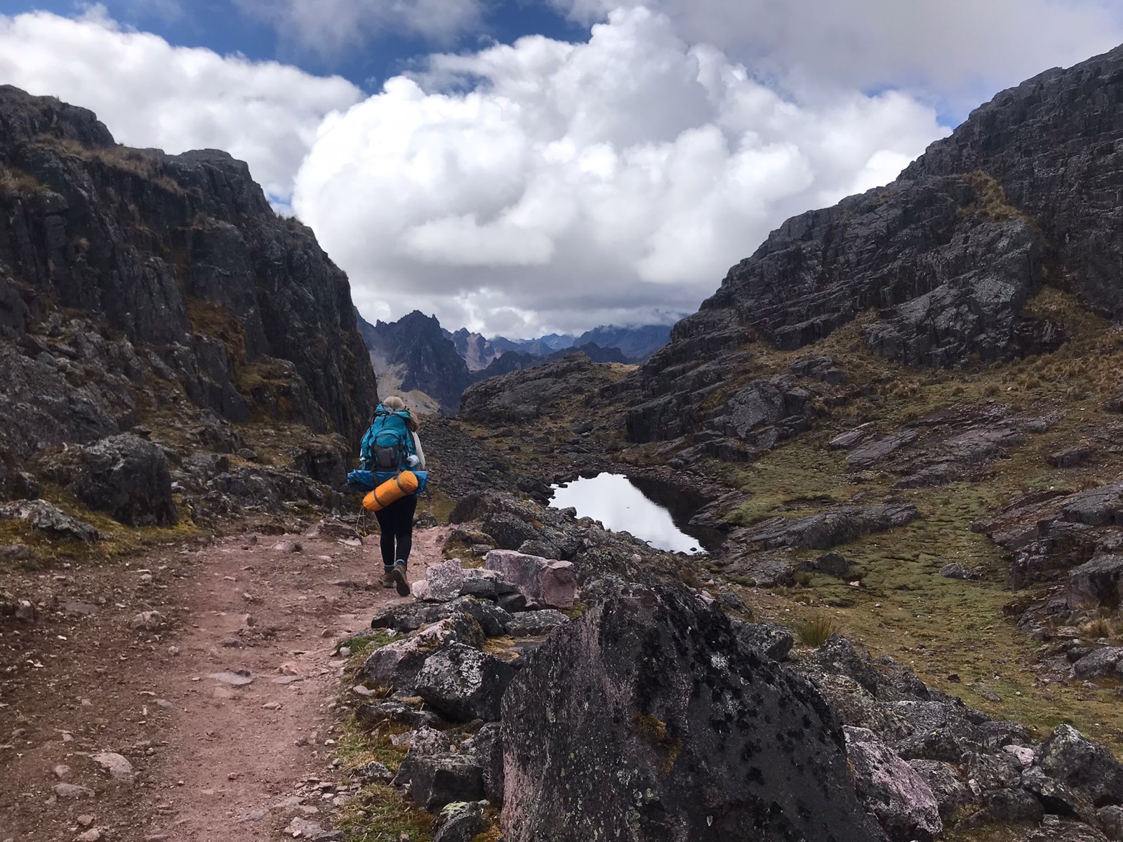 Luis Canales, guide and founder of Be Mountain Peru, on the trail